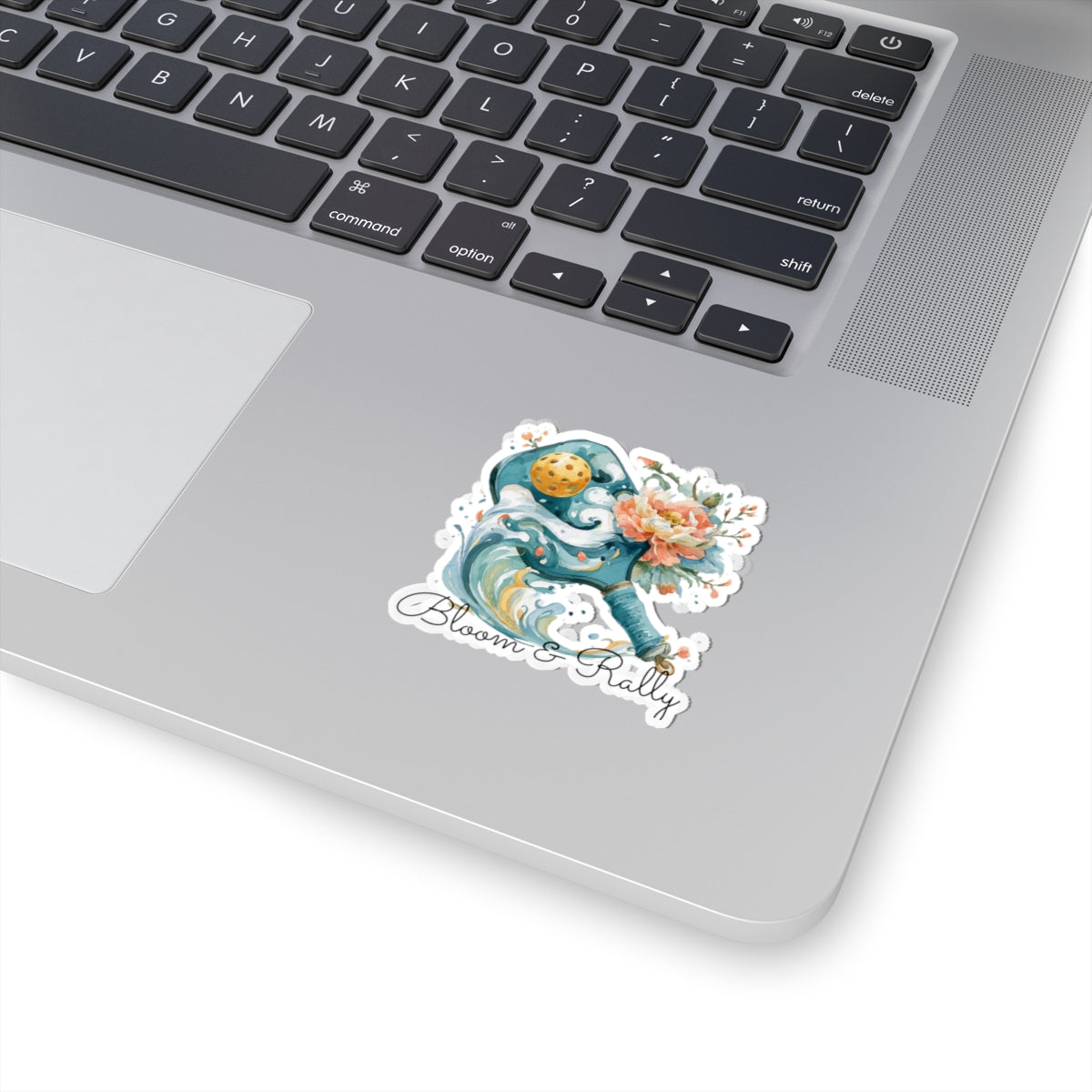 Watercolor Pickleball Paddle Sticker | Floral Pickleball Kiss-Cut Sticker