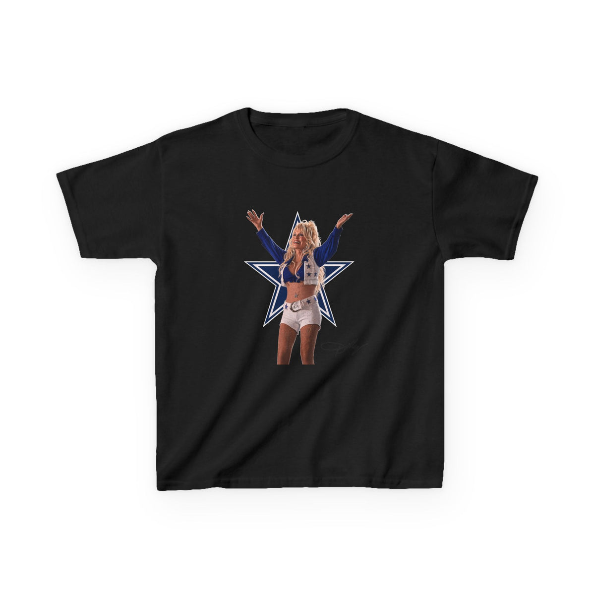 Kids Tee, Dolly Parton Cowboys Halftime Youth Shirt for Mom and Me Matching Game Day, Little Dallas Fan Outfit, Navy Star Graphic Tee