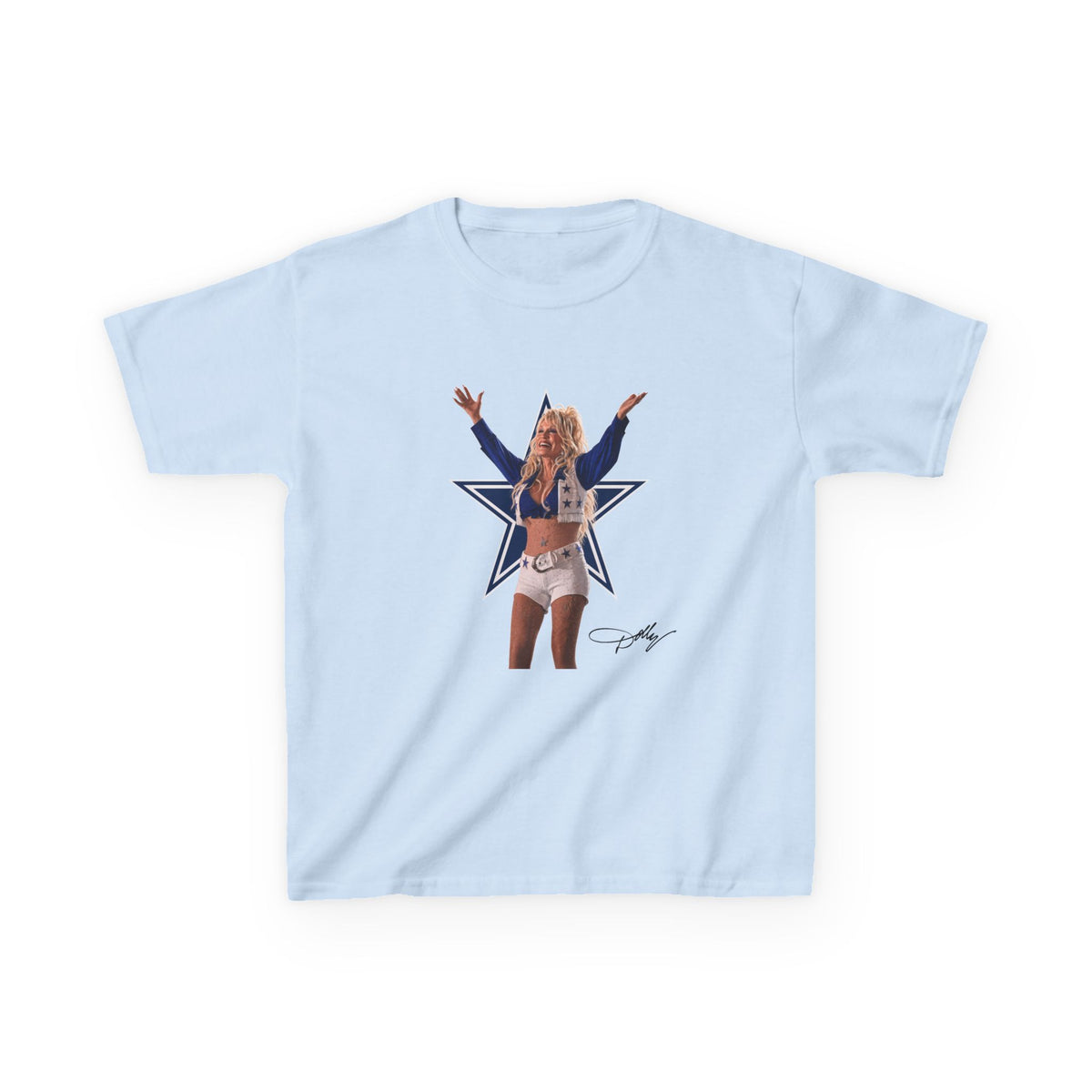 Kids Tee, Dolly Parton Cowboys Halftime Youth Shirt for Mom and Me Matching Game Day, Little Dallas Fan Outfit, Navy Star Graphic Tee