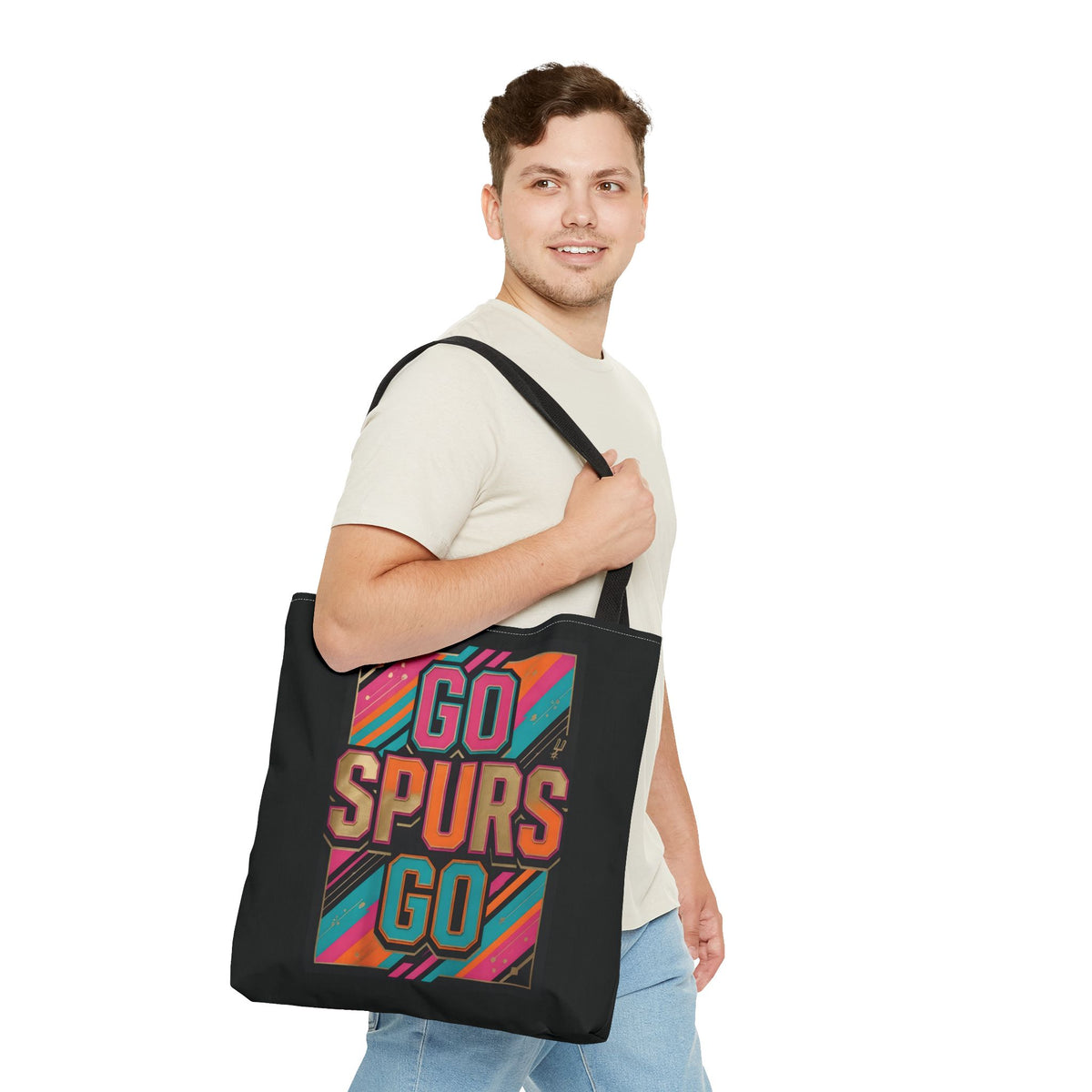 Copy of Copy of Go Spurs Go Logo Home & Garden Flag - San Antonio Spurs House Banner