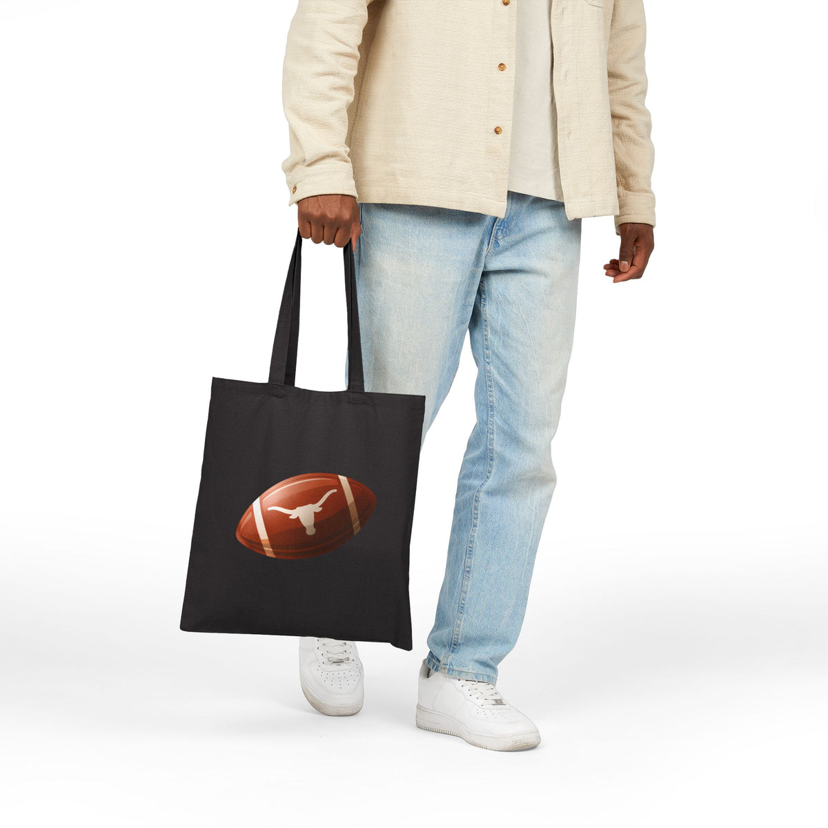 Longhorn Tote Bag for Women, Texas Football Fan Carryall, UT Austin Bag for Dad and Mom, Everyday Work Purse, Tailgate Accessories