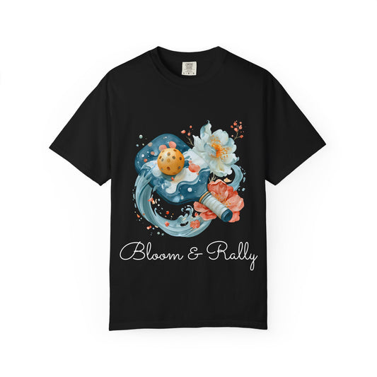 Bloom & Rally Floral Pickleball T-Shirt
