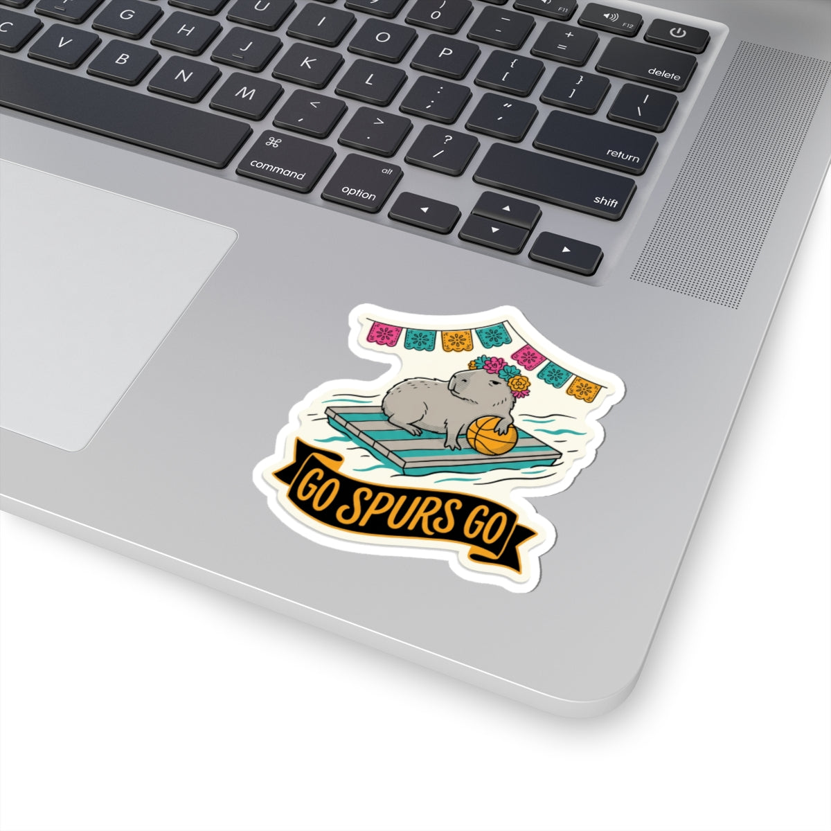 River Walk Capybara Sticker for San Antonio Fan Laptop, Fiesta Flower Crown Decal, Papel Picado Basketball Art, Spurs Souvenir