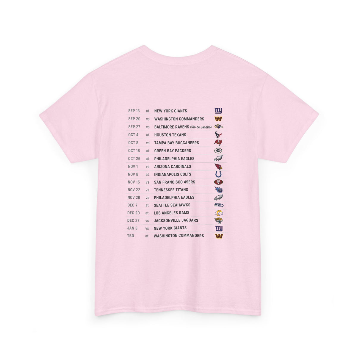 Dallas Cowboys Shirt for Men and Women, 2026-27 Schedule Tee for Fan, Football Season Game Day Outfit for Tailgate, Tee for Dad and Husband