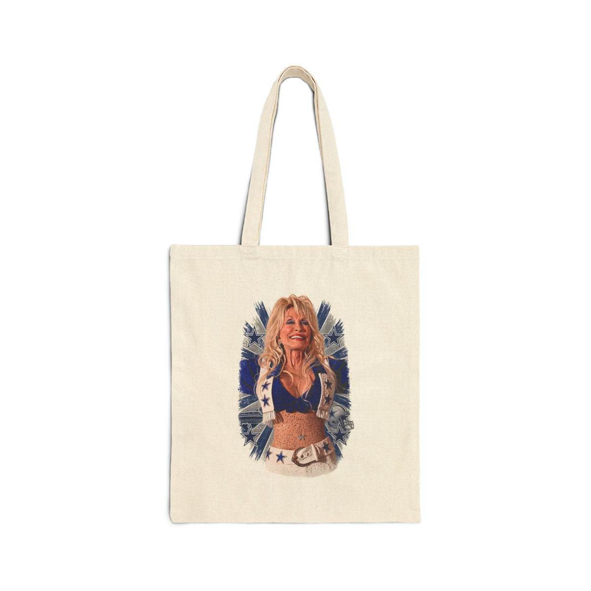 Dolly Cowboys Tote for Cheer Mom, Dance Bag for Girls, Game Day Carryall for Football Season, Tailgate Accessories for Dallas Fan