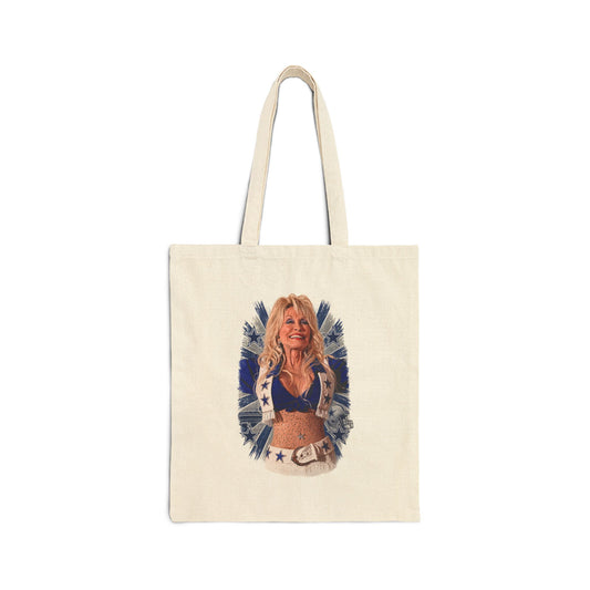 Dolly Cowboys Tote for Cheer Mom, Dance Bag for Girls, Game Day Carryall for Football Season, Tailgate Accessories for Dallas Fan