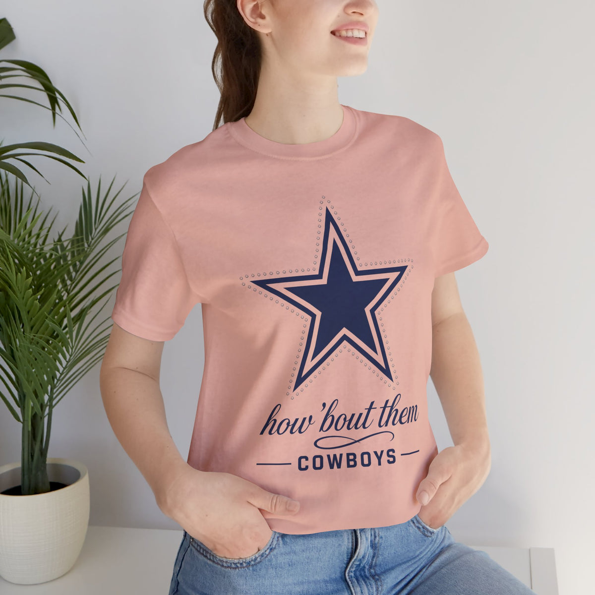 Cowboys Tshirt for Women, How Bout Them Dallas Football Tee for Game Day, Sunday Watch Party Top for Her, Fan Shirt for Wife and Girlfriend