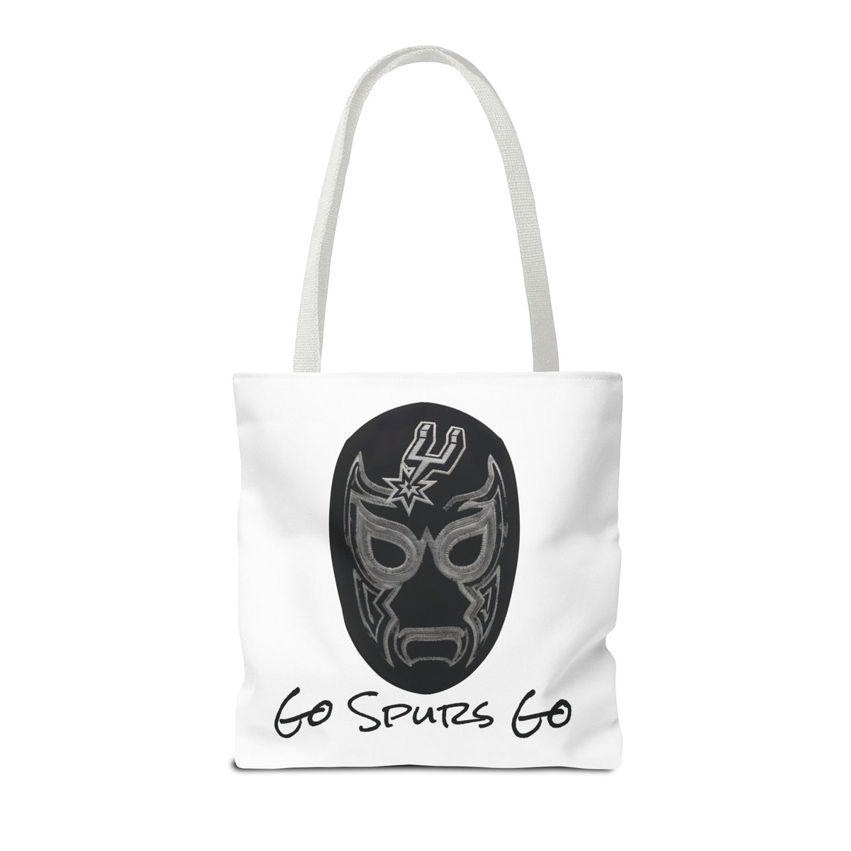 Lucha Libre Tote Bag for Women, Luchador Mask Art Carryall, Go Spurs Go Market Purse for Basketball Fan, San Antonio Bag for Mom