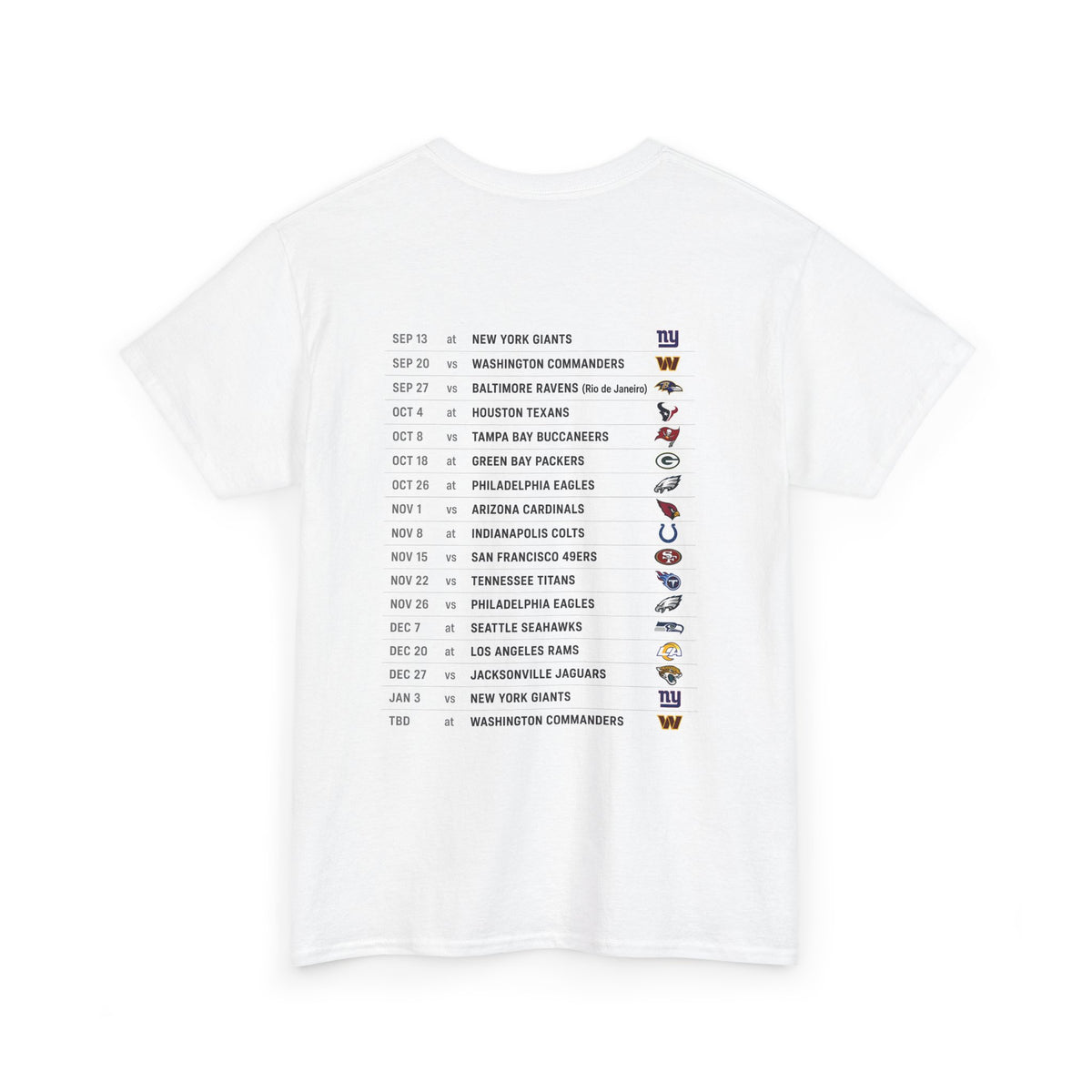 Dallas Cowboys Shirt for Men and Women, 2026-27 Schedule Tee for Fan, Football Season Game Day Outfit for Tailgate, Tee for Dad and Husband