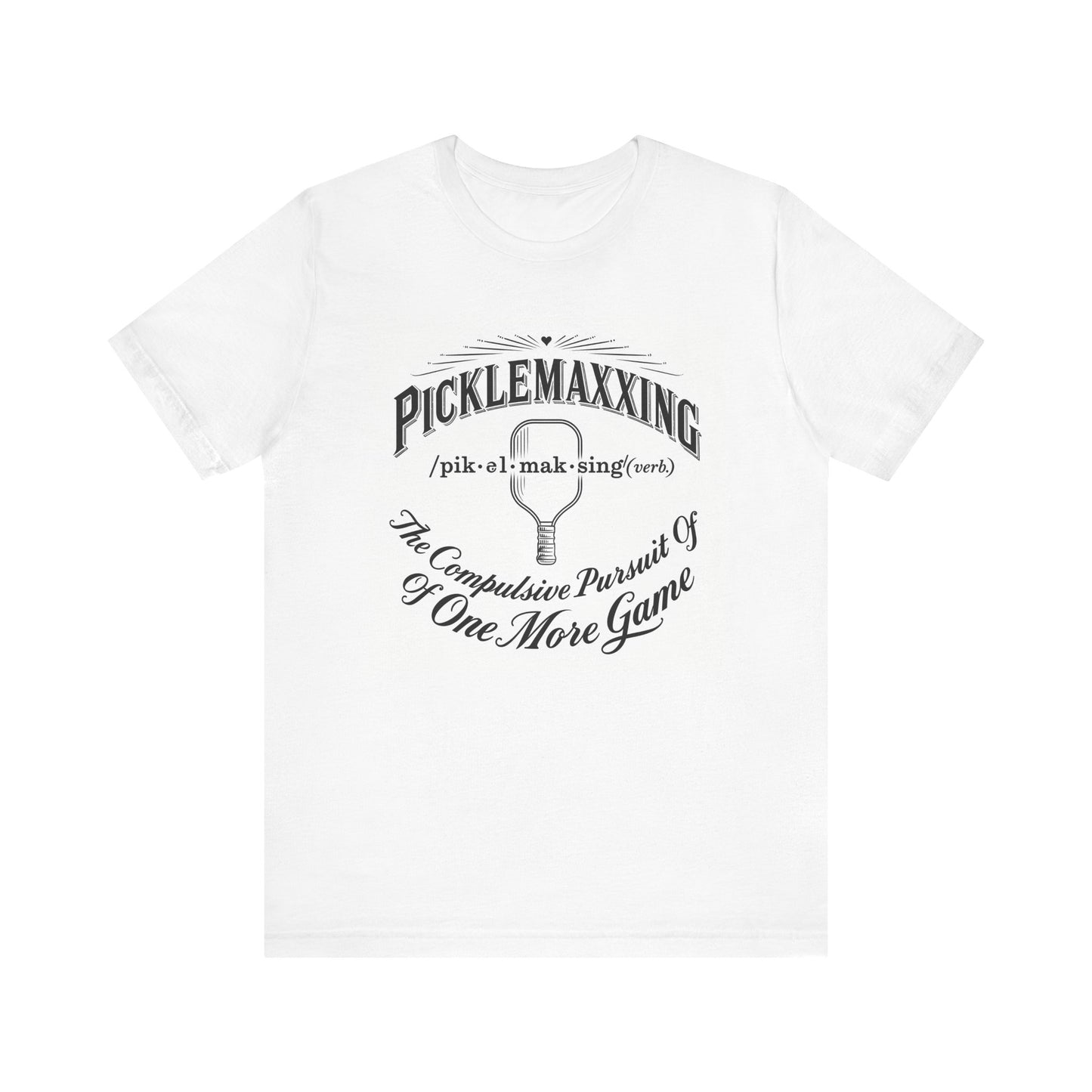 Picklemaxxing Pickleball T-Shirt, Vintage Dictionary Print Tee for Players