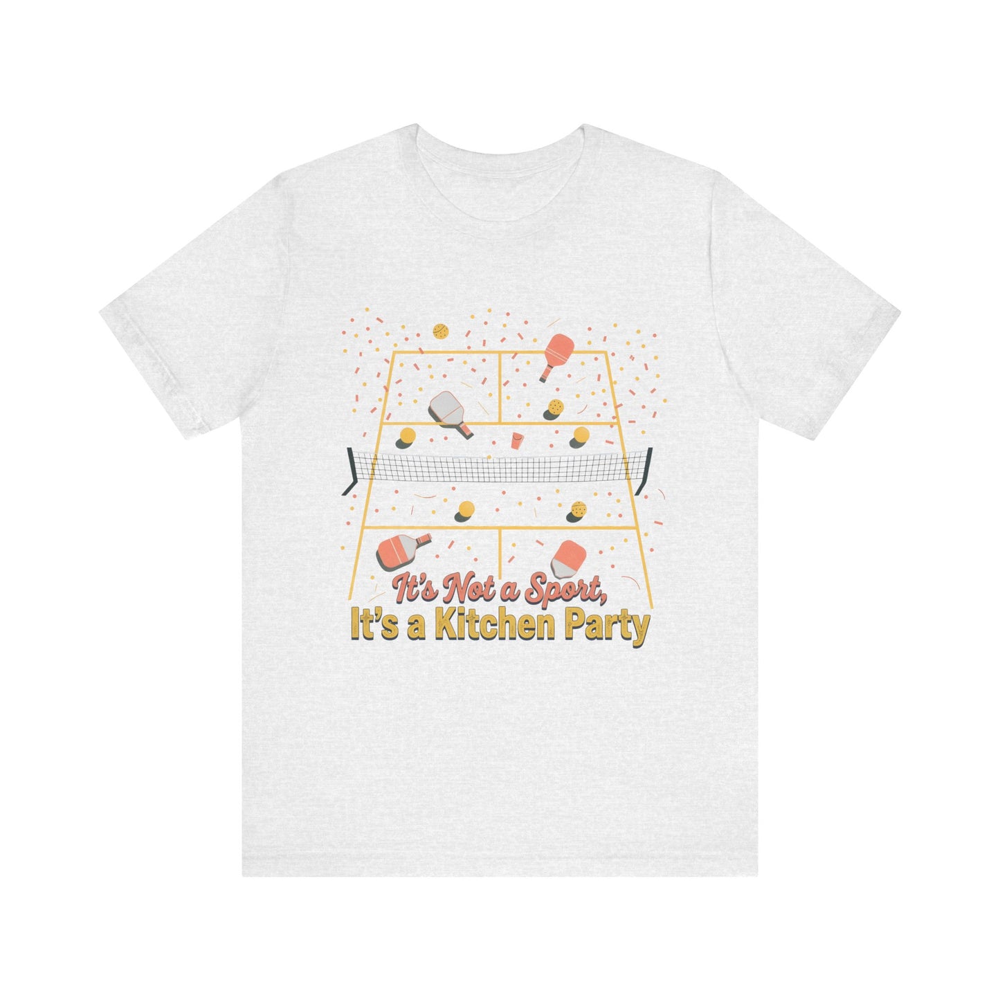 Pickleball Kitchen Party Graphic Tee - Funny Pickleball Player Shirt