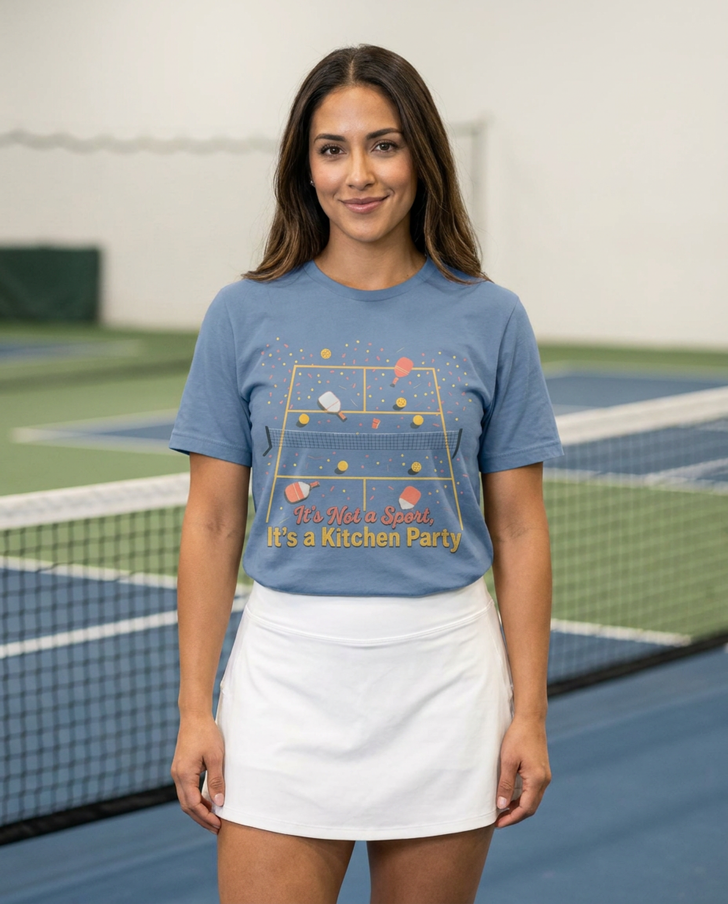 Pickleball Kitchen Party Graphic Tee - Funny Pickleball Player Shirt