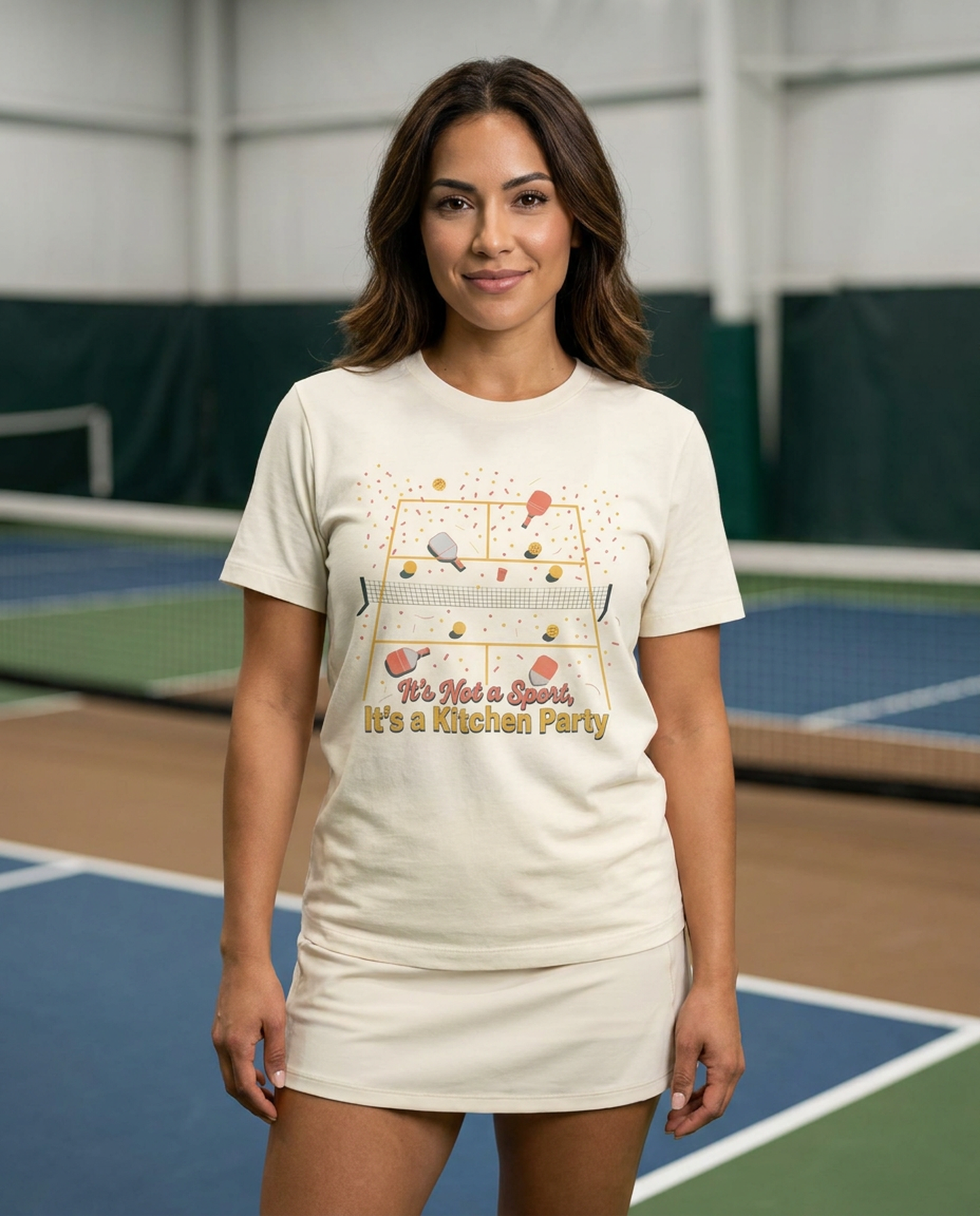 Pickleball Kitchen Party Graphic Tee - Funny Pickleball Player Shirt