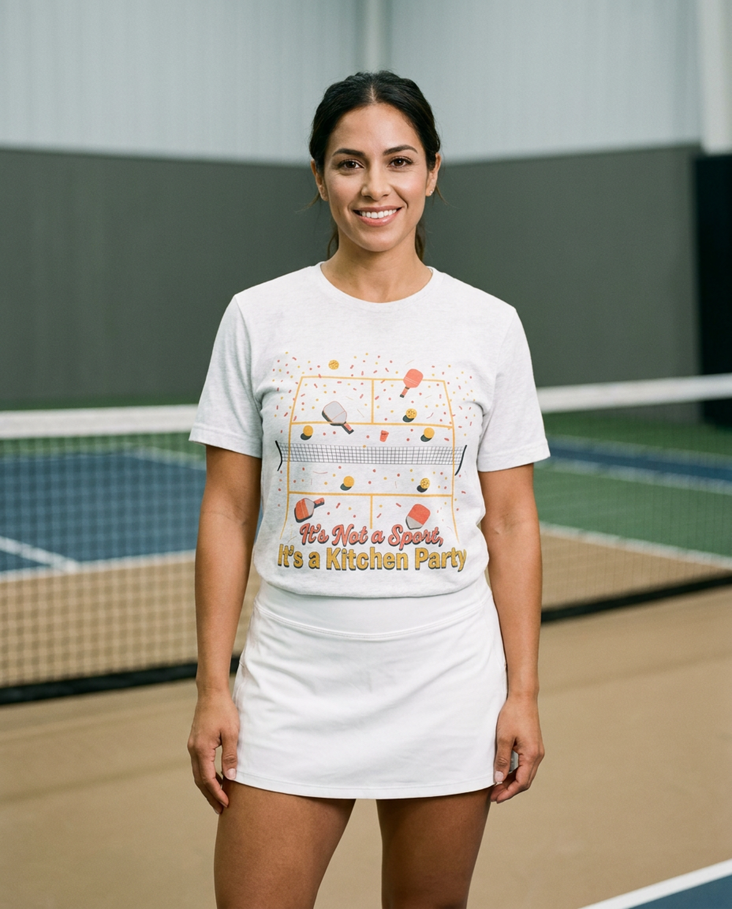Pickleball Kitchen Party Graphic Tee - Funny Pickleball Player Shirt