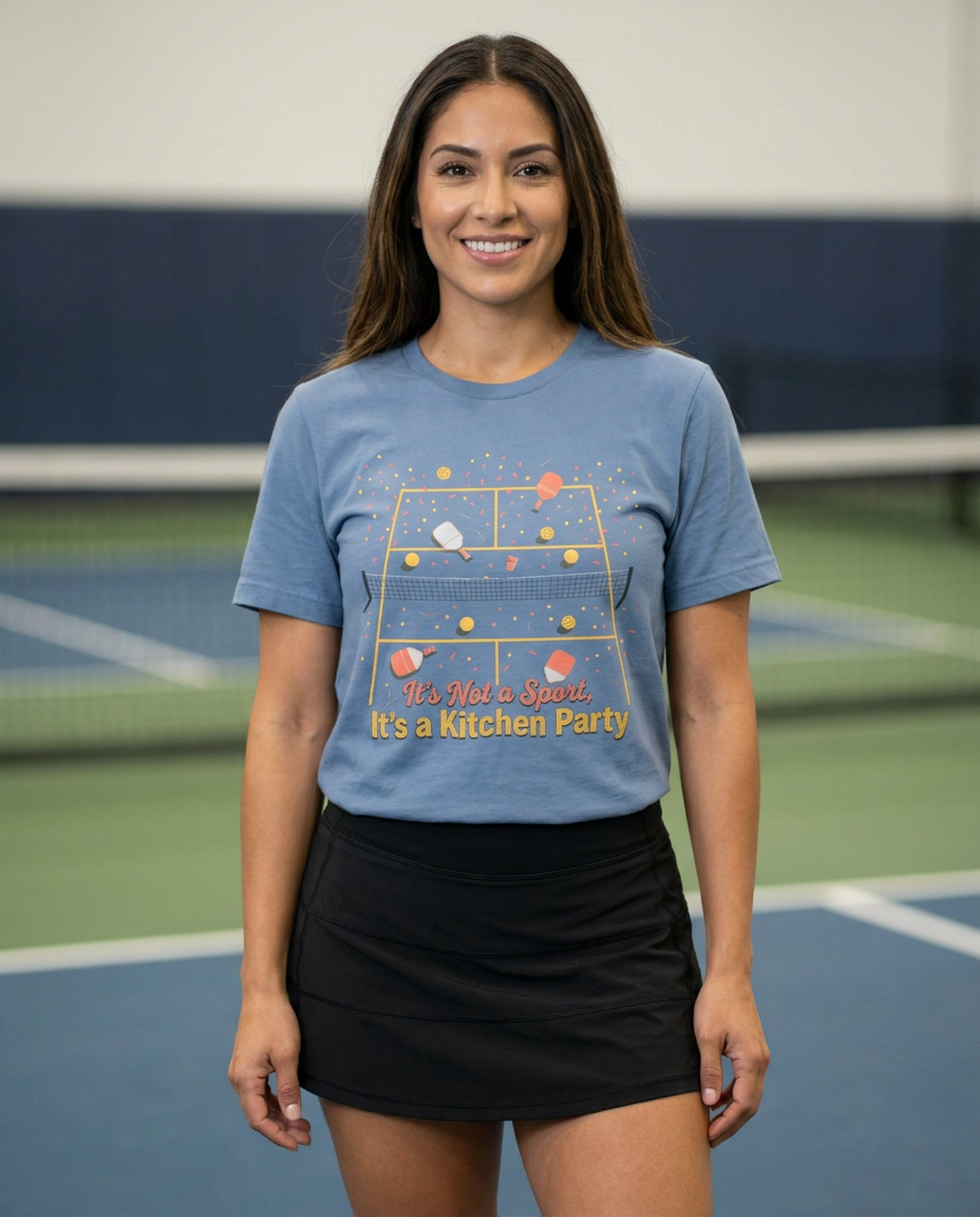 Pickleball Kitchen Party Graphic Tee - Funny Pickleball Player Shirt