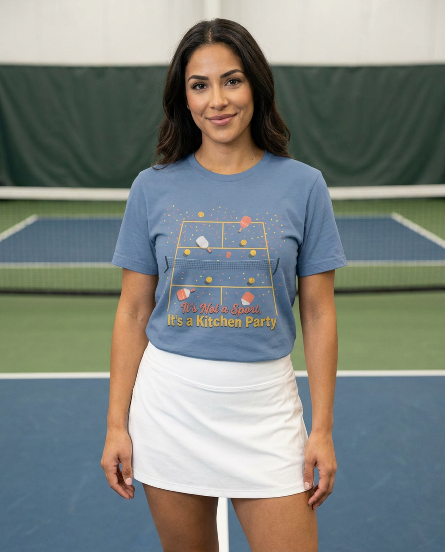 Pickleball Kitchen Party Graphic Tee - Funny Pickleball Player Shirt