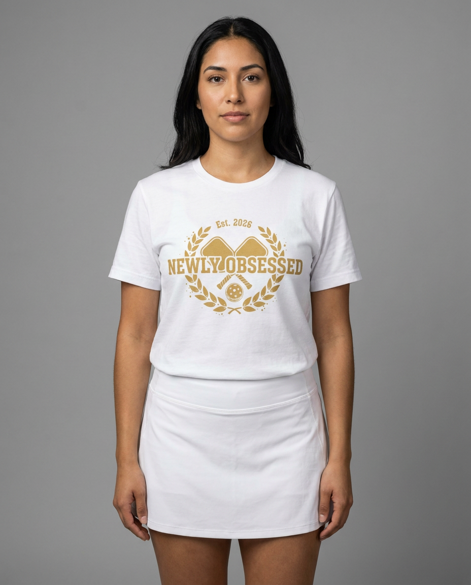 Pickleball T-Shirt, Newly Obsessed Est 2026 Graphic Tee