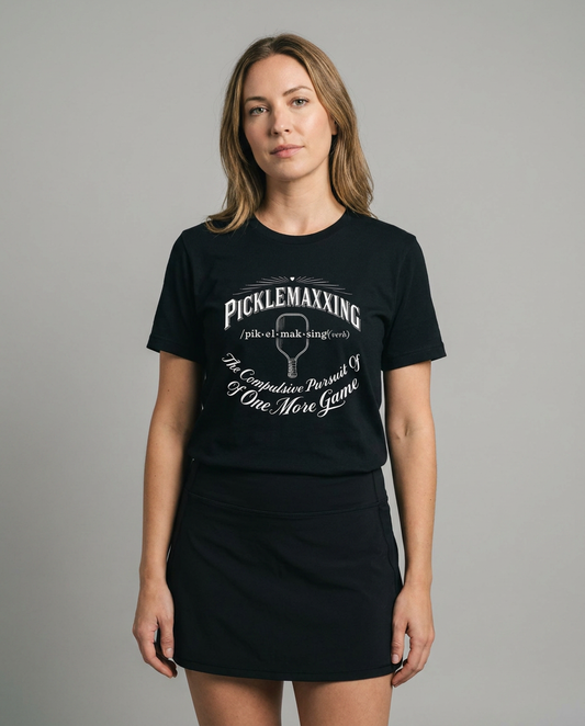 Picklemaxxing Pickleball T-Shirt, Vintage Dictionary Print Tee for Players