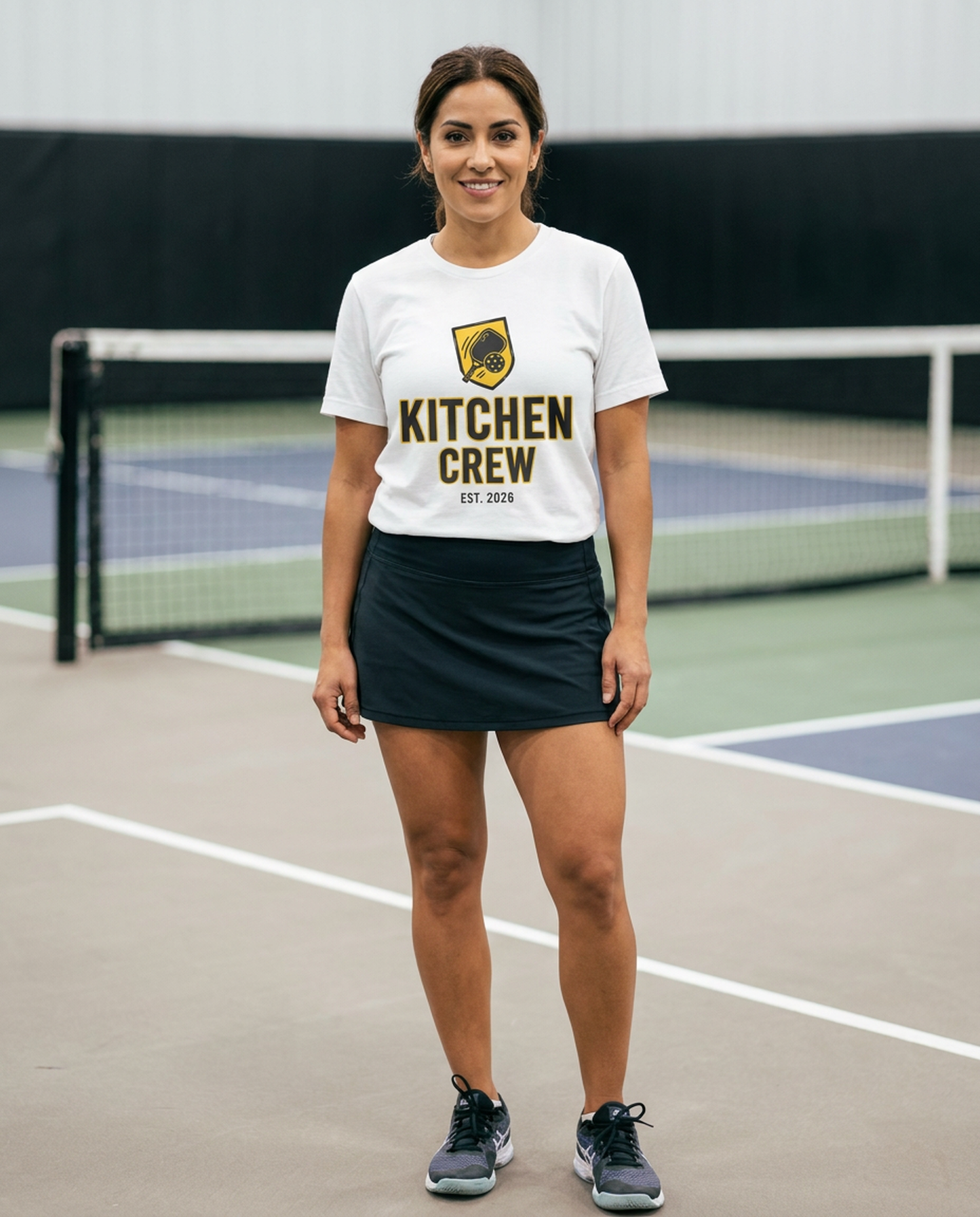 Kitchen Crew Pickleball T-Shirt, Pickleball Player Tee with Paddle Print