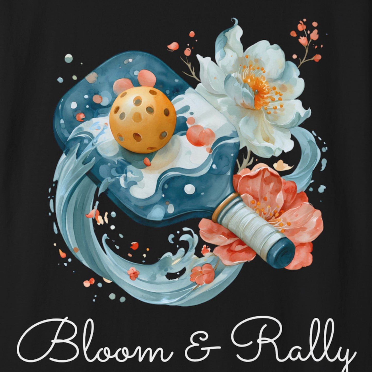 Bloom & Rally Floral Pickleball T-Shirt