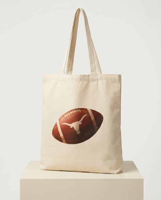 Longhorn Tote Bag for Women, Texas Football Fan Carryall, UT Austin Bag for Dad and Mom, Everyday Work Purse, Tailgate Accessories