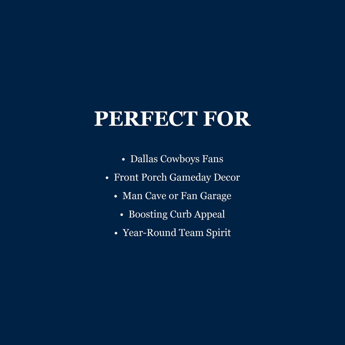 Dallas Cowboys Flag for Dad, NFL Garden Decor for Front Porch and Outdoor Yard, Football Season Banner, Game Day Yard Flag for Husband