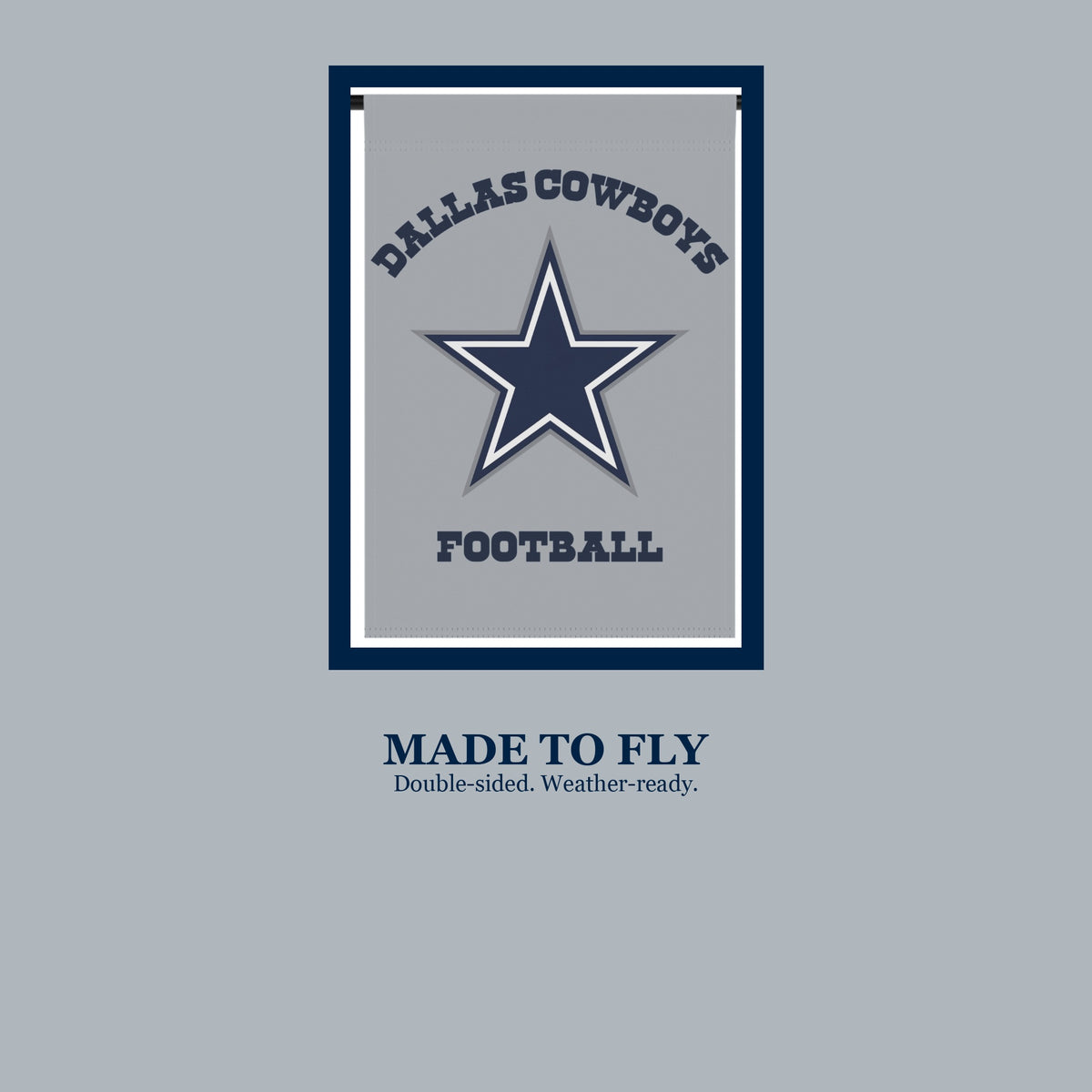 Dallas Cowboys Flag for Dad, NFL Garden Decor for Front Porch and Outdoor Yard, Football Season Banner, Game Day Yard Flag for Husband