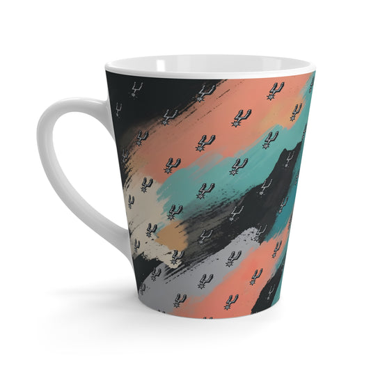 Basketball Mug for Coffee Lover, San Antonio Spurs Latte Cup, Ceramic Coffee Mug for Mom and Dad, Work From Home Desk Mug for Fan