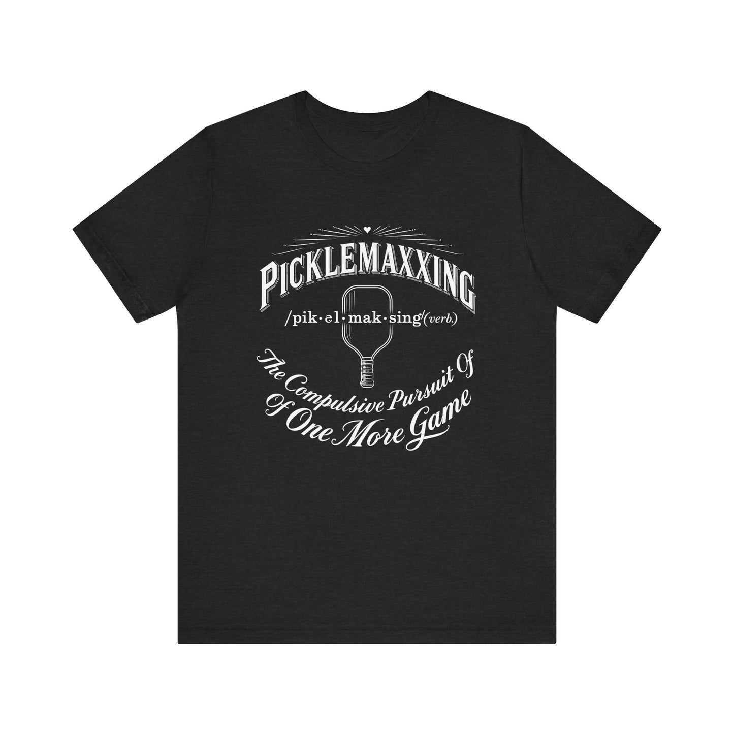 Picklemaxxing Pickleball T-Shirt, Vintage Dictionary Print Tee for Players