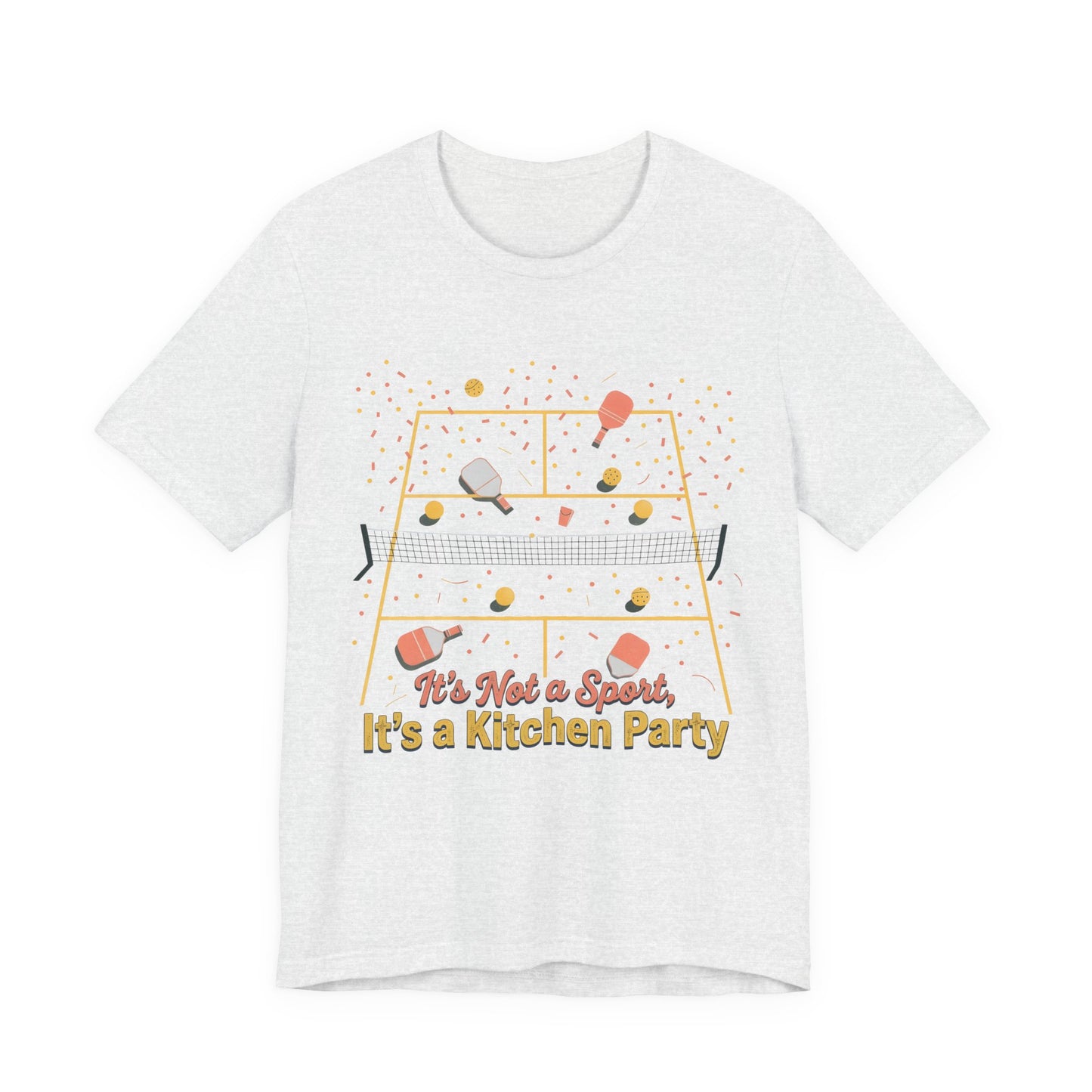 Pickleball Kitchen Party Graphic Tee - Funny Pickleball Player Shirt